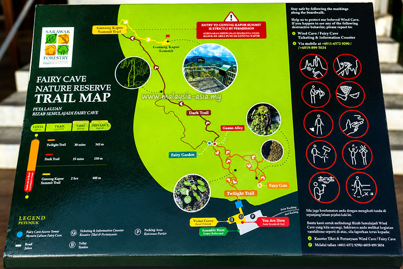 fairy-caves-trail-map Fairy Cave in Bau, Kuching