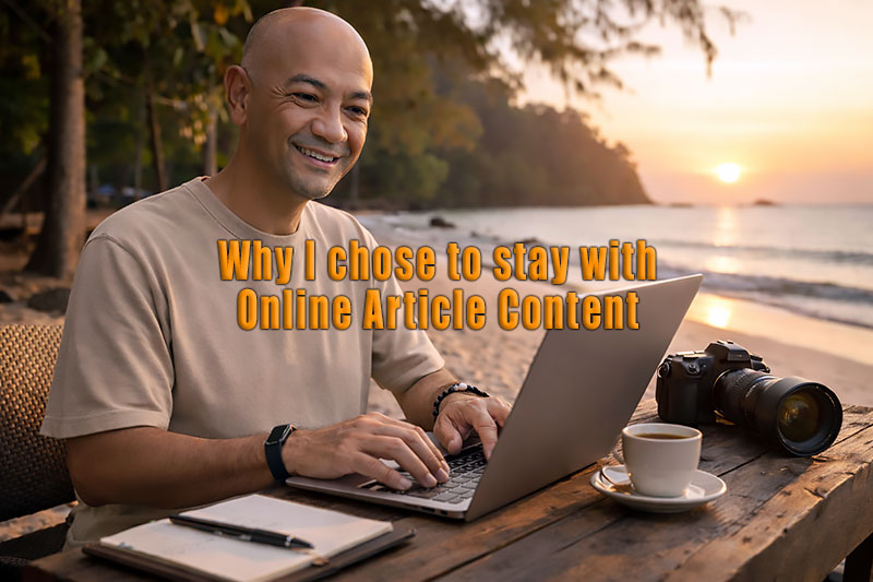 Why I Chose Online Article Content